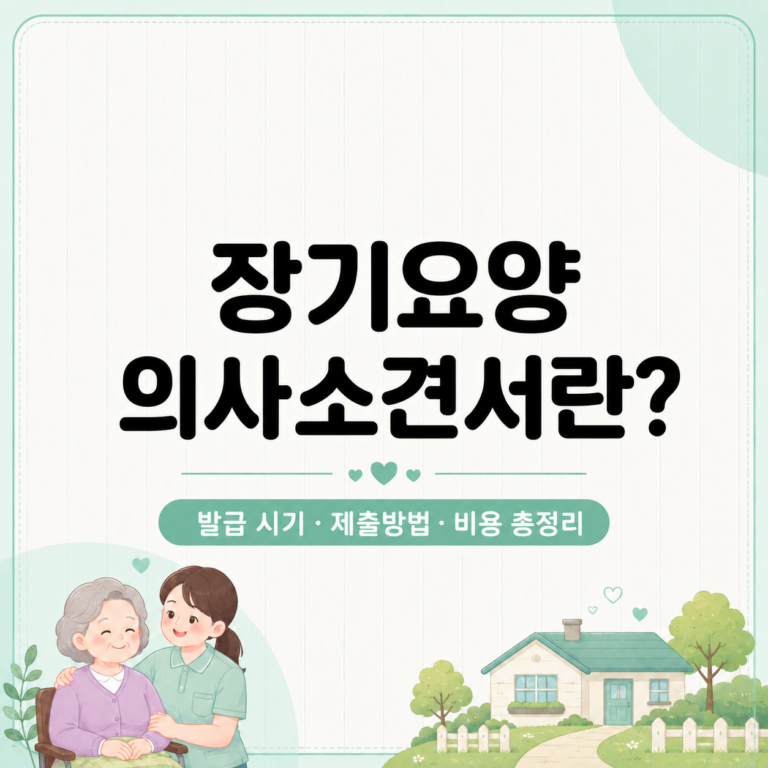 장기요양 의사소견서