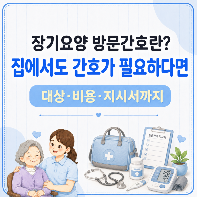 방문간호 대상·비용·지시서