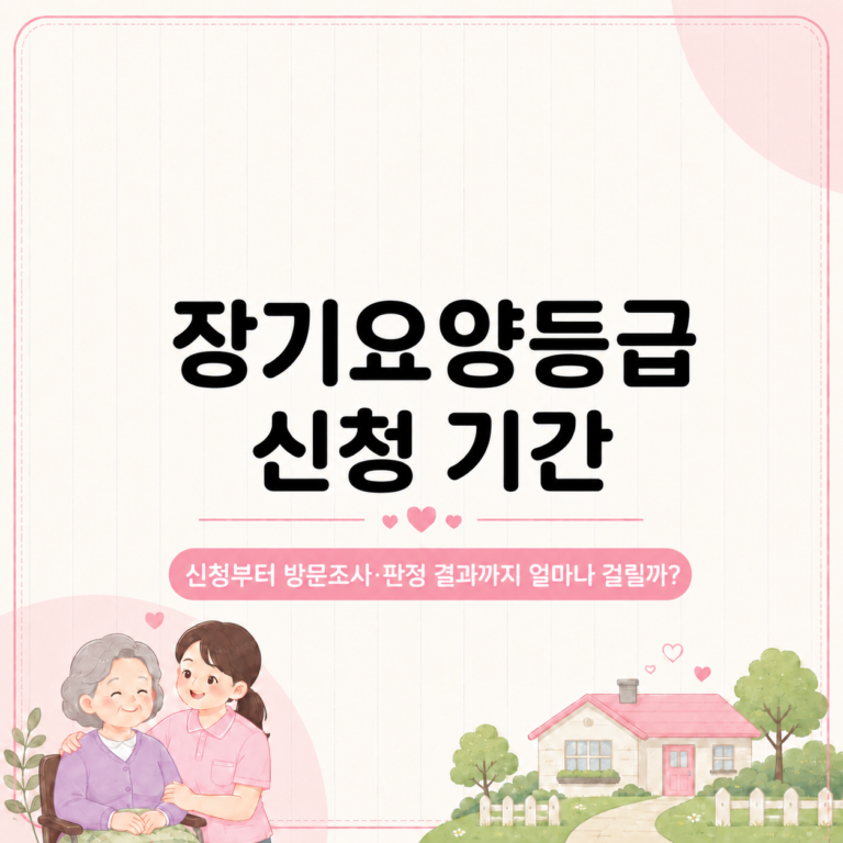 장기요양등급 신청 기간