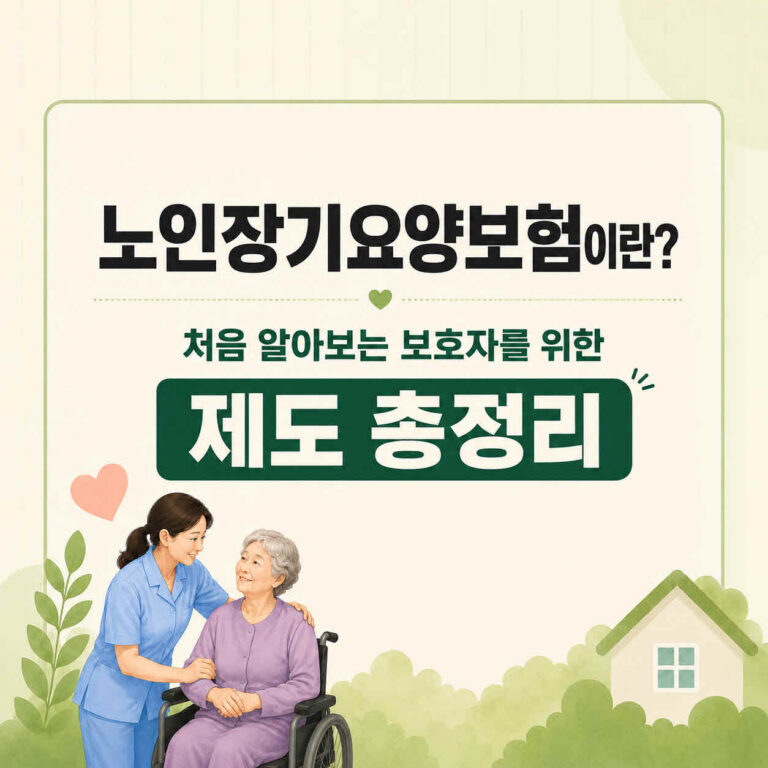 노인장기요양보험 제도 신청 대상·등급 판정·서비스·본인부담금 총정리