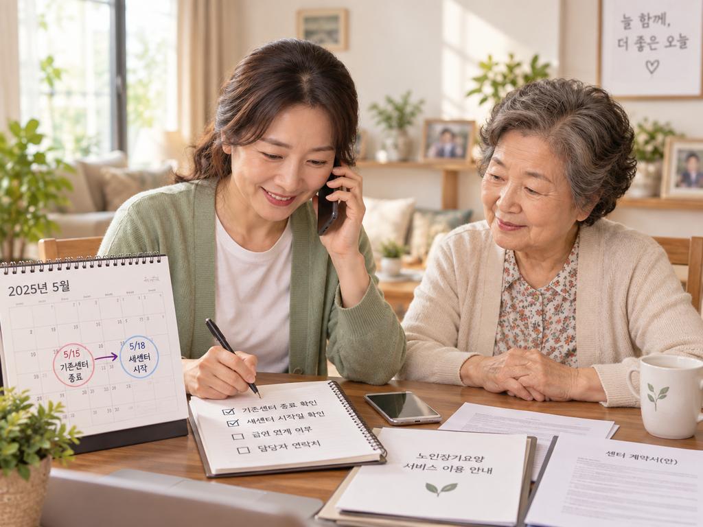 가족요양센터 변경 순서 방법 케어인사이트 썸네일